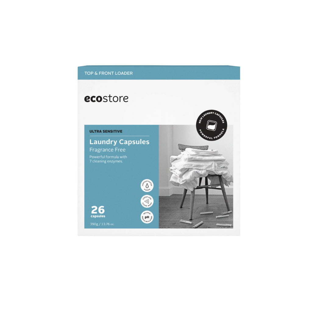 Ecostore – Laundry Ultra Sensitive Capsules - Fragrance-Free Products